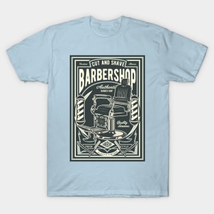 Cut & Shave Barbershop T-Shirt